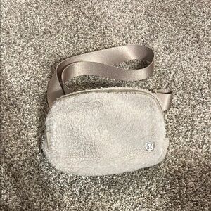 lululemon athletica Beige Sherpa Crossbody Bag